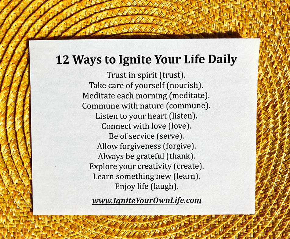 12 Ways to Ignite Your Life Daily - Sarah Gish